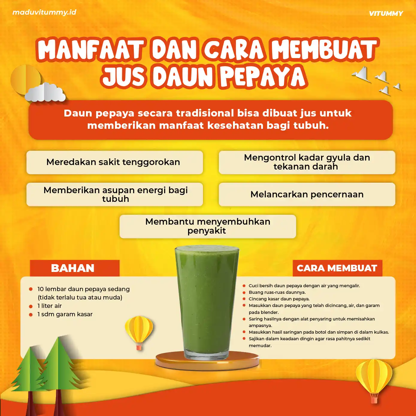 Berapa kali sehari minum jus daun pepaya