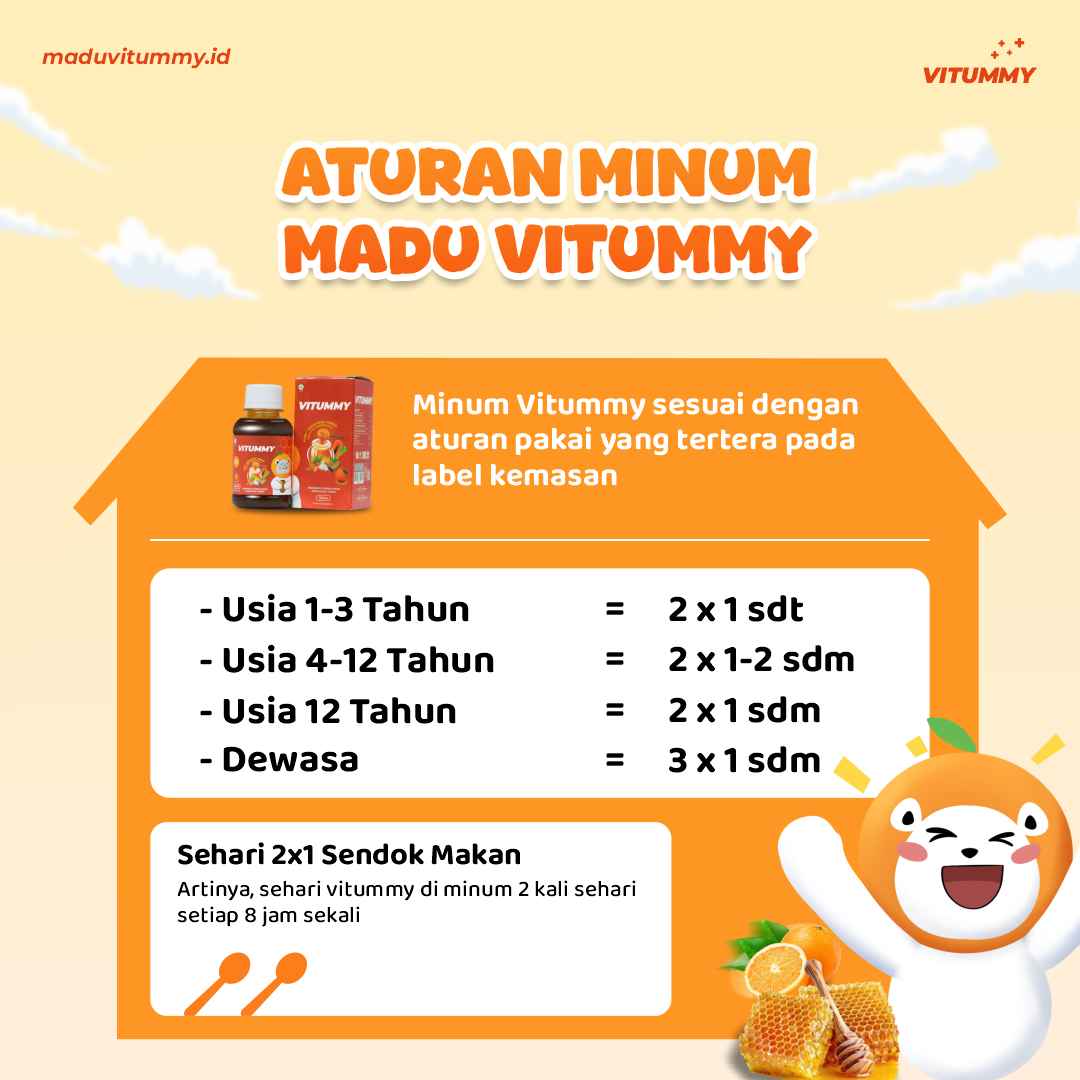 Cara minum Madu Vitummy
